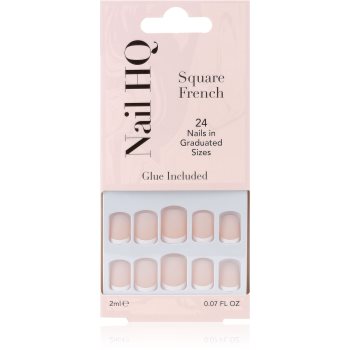 Nail HQ Square French unghii artificiale - imagine 2